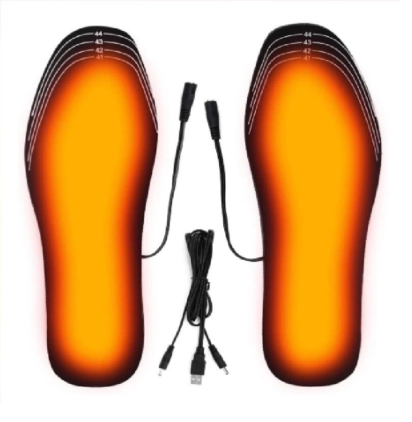 USB rechargeable heated insoles